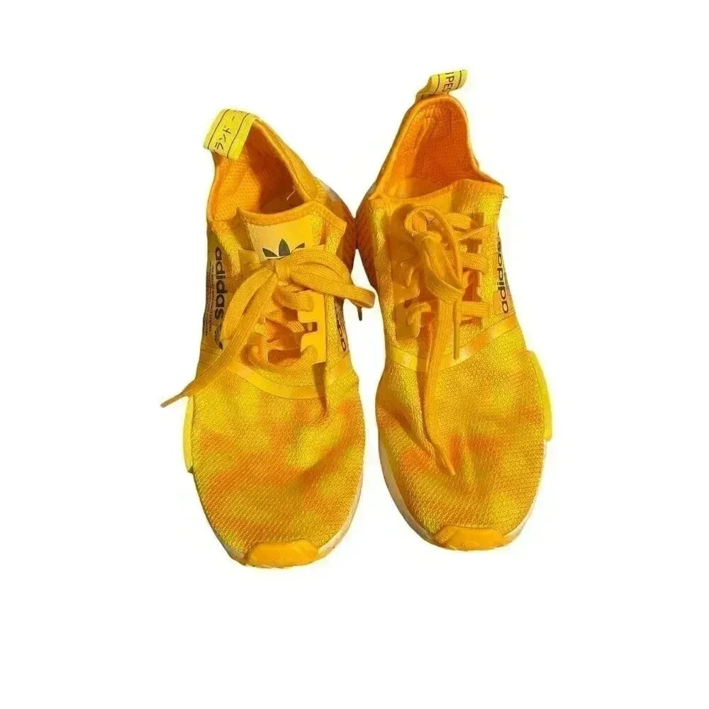adidas Bright Yellow Low-Top Mesh Sneakers